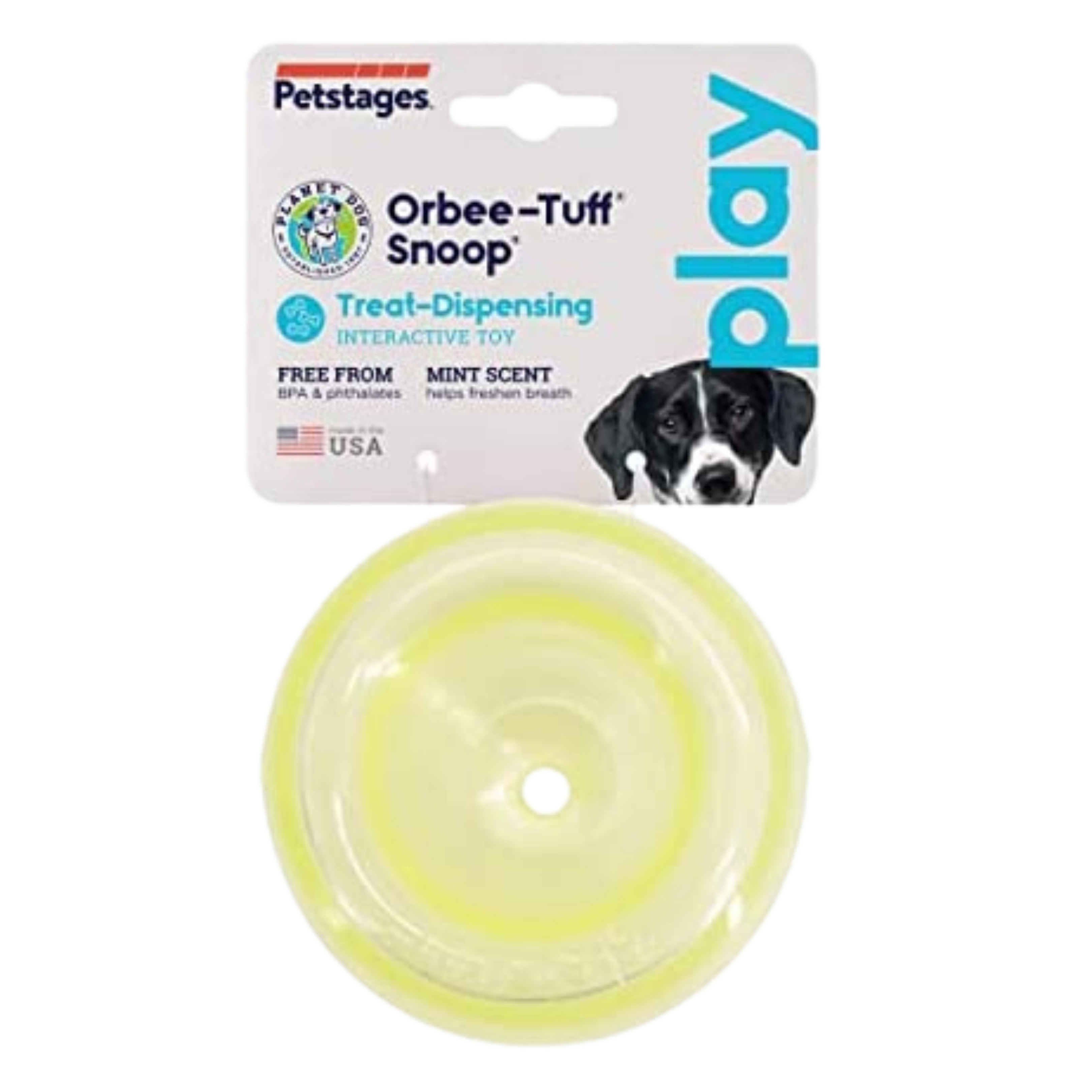 Planet Dog Orbee-Tuff Lil Snoop Dog Toy Yellow