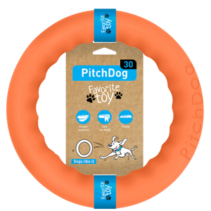 Pitch Dog | Fetch Ring | Tangerine
