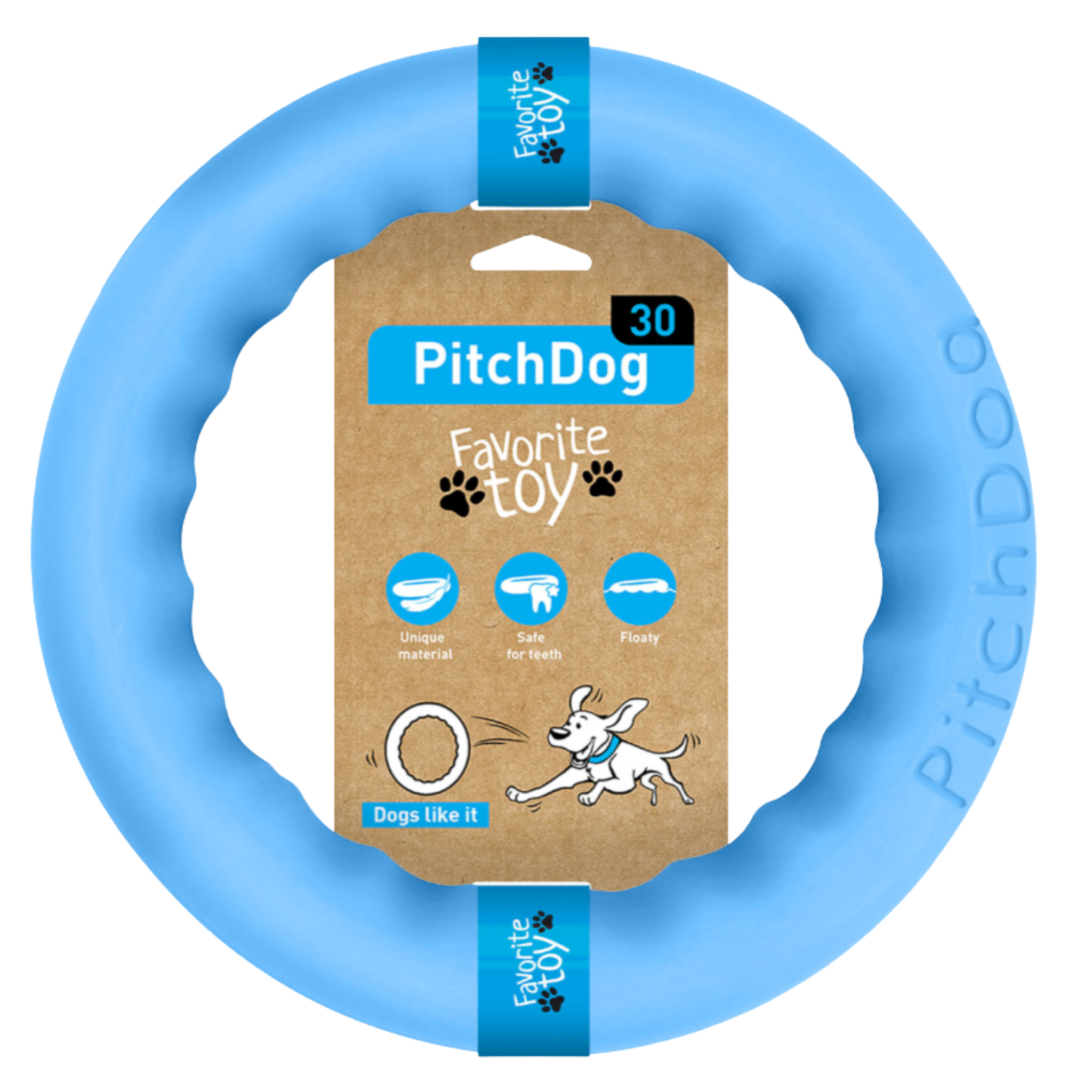 Pitch Dog | Fetch Ring | Ocean Blue